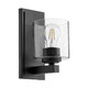 Quorum - 5669-1-269 - One Light Wall Mount - KAPLAN - Textured Black|Clear Seeded