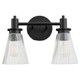 Quorum - 5803-2-59 - Two Light Vanity - Lawton - Matte Black Quorum - 5803-2-59 - Two Light Vanity - Lawton - Matte Black