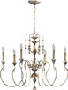 Quorum - 6006-6-70 - Six Light Chandelier - Salento - Persian White