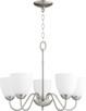 Quorum - 6041-5-65 - Five Light Chandelier - 6041 Chandeliers - Satin Nickel