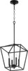 Quorum - 604-4-69 - Four Light Entry Pendant - Gabriel - Textured Black