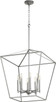 Quorum - 604-8-64 - Eight Light Entry Pendant - Gabriel - Classic Nickel