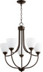 Quorum - 6059-5-86 - Five Light Chandelier - Enclave - Oiled Bronze