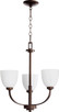 Quorum - 6060-3-86 - Three Light Chandelier - Reyes - Oiled Bronze