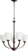 Quorum - 6060-5-86 - Five Light Chandelier - Reyes - Oiled Bronze