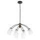 Quorum - 6077-8-59 - Eight Light Chandelier - Arpeggio - Matte Black Quorum - 6077-8-59 - Eight Light Chandelier - Arpeggio - Matte Black