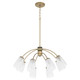 Quorum - 6077-8-80 - Eight Light Chandelier - Arpeggio - Aged Brass