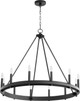 Quorum - 611-12-69 - 12 Light Chandelier - Aura - Textured Black