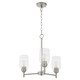 Quorum - 6112-3-65 - Three Light Chandelier - Wallinger - Satin Nickel