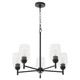 Quorum - 6112-5-59 - Five Light Chandelier - Wallinger - Matte Black