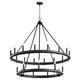 Quorum - 611-25-69 - 25 Light Chandelier - Aura - Textured Black