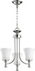 Quorum - 6122-3-62 - Three Light Chandelier - Rossington - Polished Nickel