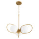 Quorum - 6137-3-80 - Three Light Chandelier - Belmont - Aged Brass