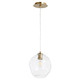 Quorum - 61-80 - One Light Pendant - Numen - Aged Brass