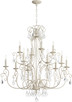 Quorum - 6205-12-70 - 12 Light Chandelier - Ariel - Persian White