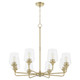 Quorum - 6313-8-80 - Eight Light Chandelier - Raymond - Aged Brass Quorum - 6313-8-80 - Eight Light Chandelier - Raymond - Aged Brass