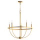 Quorum - 6374-5-80 - Five Light Chandelier - Tribute - Aged Brass