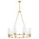 Quorum - 667-8-80 - Eight Light Chandelier - Lee Boulevard - Aged Brass