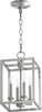 Quorum - 6731-4-165 - Four Light Entry Pendant - Cuboid Entries - Satin Nickel
