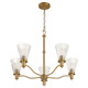 Quorum - 6803-5-47 - Five Light Chandelier - Lawton - Brushed Brass
