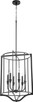 Quorum - 6814-6-69 - Six Light Pendant - Marquee - Textured Black
