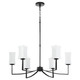 Quorum - 681-6-59 - Six Light Chandelier - Ayala - Matte Black