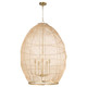 Quorum - 6901-5-80 - Five Light Pendant - Rattan - Aged Brass