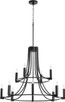 Quorum - 696-12-69 - 12 Light Chandelier - Olympus - Textured Black