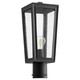 Quorum - 717-6-69 - One Light Post Mount - Bravo - Textured Black