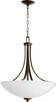 Quorum - 8060-4-86 - Four Light Pendant - Reyes - Oiled Bronze