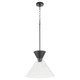 Quorum - 8119-259 - One Light Pendant - Beldar - Matte Black|Clear Glass