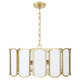 Quorum - 824-5-80 - Five Light Pendant - Belleview - Aged Brass