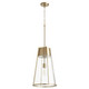 Quorum - 828-80 - One Light Pendant - Pylon Pendants - Aged Brass|Clear Clear