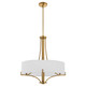 Quorum - 841-4-47 - Four Light Pendant - Imperial - Brushed Brass Quorum - 841-4-47 - Four Light Pendant - Imperial - Brushed Brass