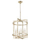 Quorum - 874-6-60 - Six Light Entry - Merrick - Aged Silver Leaf