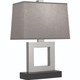 Robert Abbey - 101G - One Light Table Lamp - Doughnut - Antique Silver