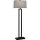 Robert Abbey - 107G - One Light Floor Lamp - Doughnut - Deep Patina Bronze