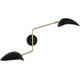 Robert Abbey - 1528 - Two Light Wall Sconce - Rico Espinet Racer - Modern Brass w/Matte Black
