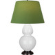 Robert Abbey - 1640G - One Light Table Lamp - Double Gourd - Lily Glazed Ceramic w/Deep Patina Bronze