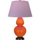 Robert Abbey - 1645L - One Light Table Lamp - Double Gourd - Pumpkin Glazed Ceramic w/Deep Patina Bronze