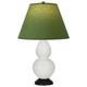 Robert Abbey - 1650G - One Light Accent Lamp - Small Double Gourd - Lily Glazed Ceramic w/Deep Patina Bronze