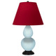 Robert Abbey - 1656R - One Light Accent Lamp - Small Double Gourd - Baby Blue Glazed Ceramic w/Deep Patina Bronze