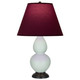 Robert Abbey - 1787P - One Light Accent Lamp - Small Double Gourd - Celadon Glazed Ceramic w/Deep Patina Bronze