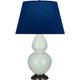 Robert Abbey - 1790N - One Light Table Lamp - Double Gourd - Celadon Glazed Ceramic w/Deep Patina Bronze