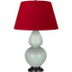 Robert Abbey - 1790R - One Light Table Lamp - Double Gourd - Celadon Glazed Ceramic w/Deep Patina Bronze