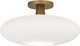 Robert Abbey - 2039 - One Light Flushmount - Rico Espinet Ovo - Aged Brass