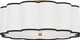Robert Abbey - 2201 - Four Light Flushmount - Axis - Aged Brass