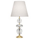 Robert Abbey - 260 - One Light Table Lamp - Williamsburg Orlando - Clear Crystal w/ Modern Brass