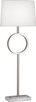 Robert Abbey - 2792 - One Light Table Lamp - Logan - Polished Nickel