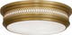 Robert Abbey - 307 - Three Light Flushmount - Williamsburg Tucker - Antique Brass
